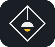 Geometric Logo, geometrische Form, Lampe